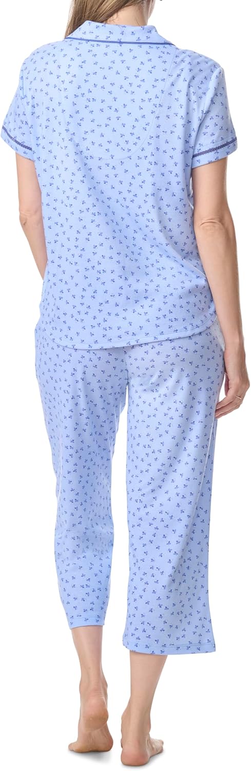 Karen Neuburger womens Short Sleeve Girlfriend Capri Pajama Set - Image 4