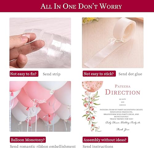 Miniatura 5 de Pateeha Kit de guirnalda de arco de globos de fresa, color rojo grande, 1 lámina de aluminio, color rojo perla, rosa, verde, rojo, lunares, globos