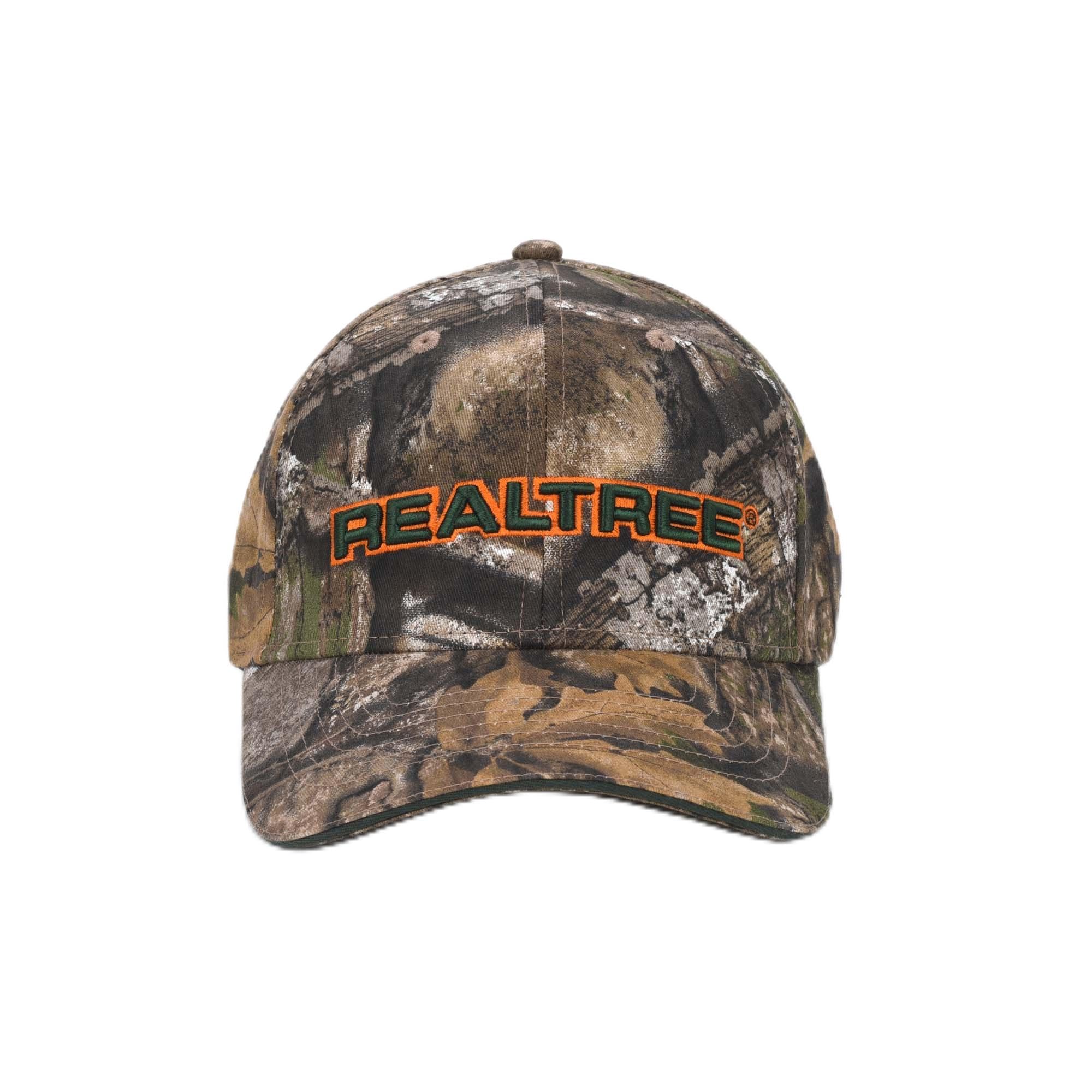 Bell RangersRealtree APX Camo Baseball Cap Hat 100% Cotton Twill (Peached)