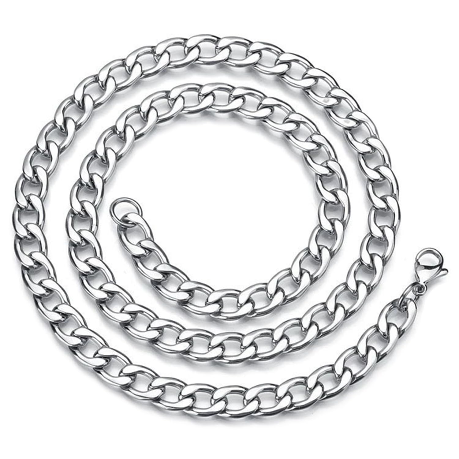 Peora 5 mm Silver Plated 316L Stainless Steel Necklace Chain Mens Jewellery Gift For Him (B0CT5X7XF2) Amazon Price History, Amazon Price Tracker