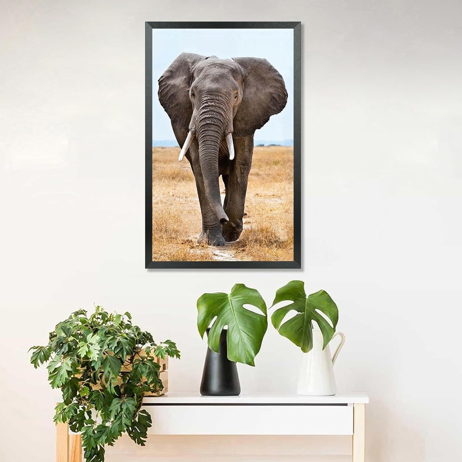 Mxtallup 12x22 Picture Frame Solid Wood Poster Frame for Wall 12x22 Photo Frames Family Black (T22B1222)