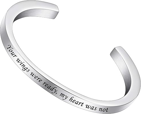 Dletay Urn Bracelet Cremation Bracelet for Ashes Memorial Ashes Bracelet Openable Cuff Bangle Bracelet