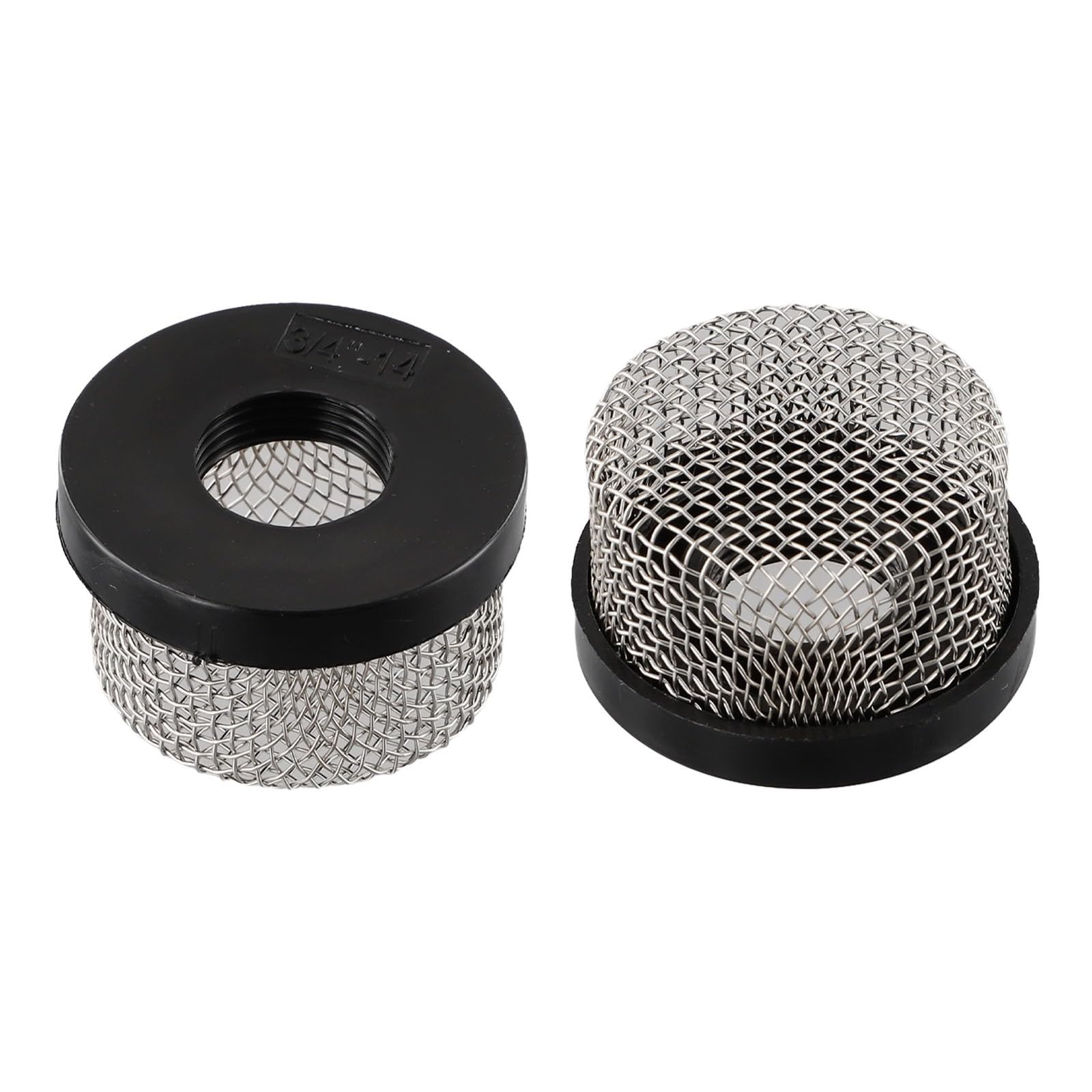 EasyByMall Stainless Steel Mesh Aerator Screen Strainer, 3/4 Inch 14 Female Thread Filter for Livewell Pump, Secure Connection for Aquarium