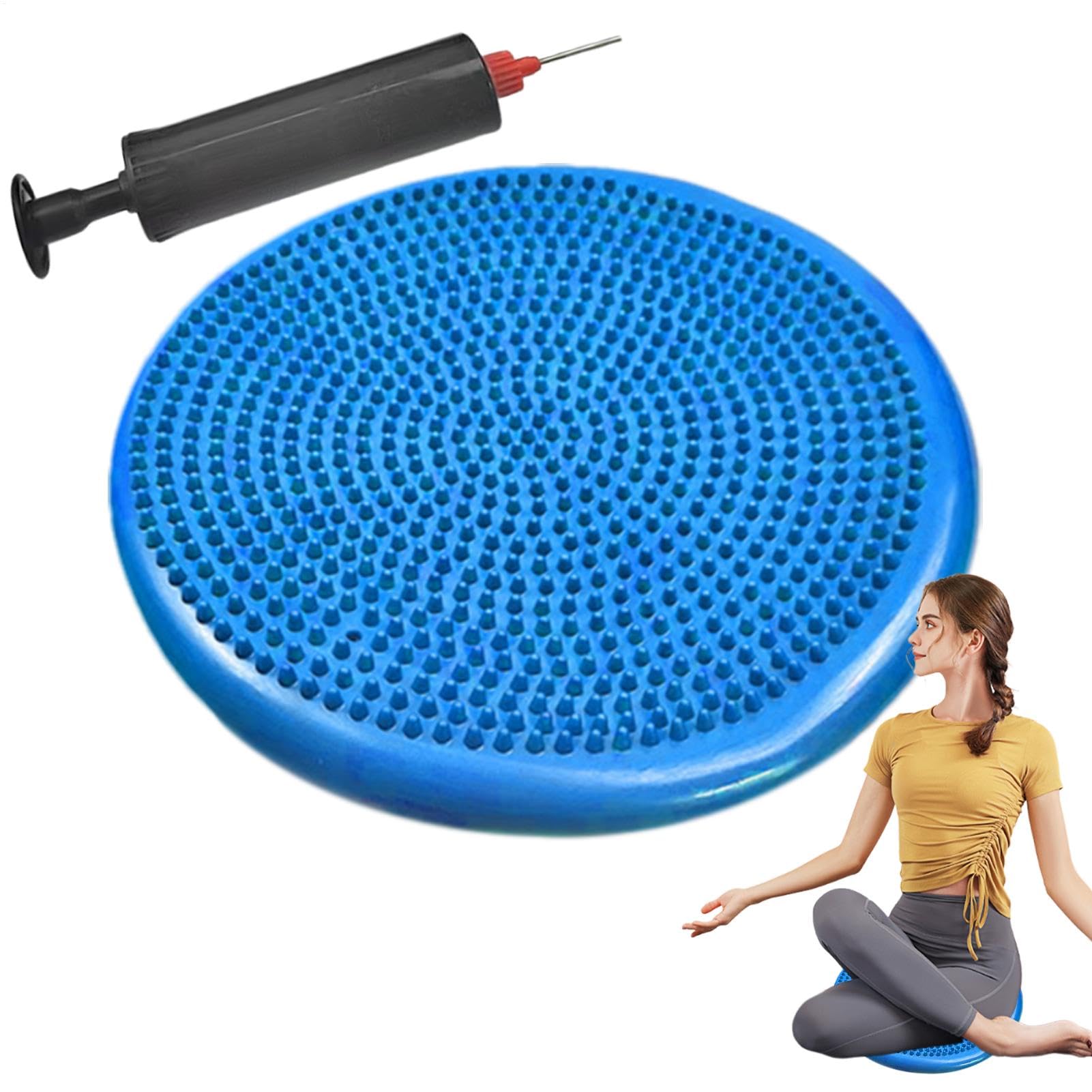 Coussin D’équilibre Wobble – Disque De Stabilité Avec Pompe, Pour Renforcer Les Muscles Et Améliorer La Concentration
