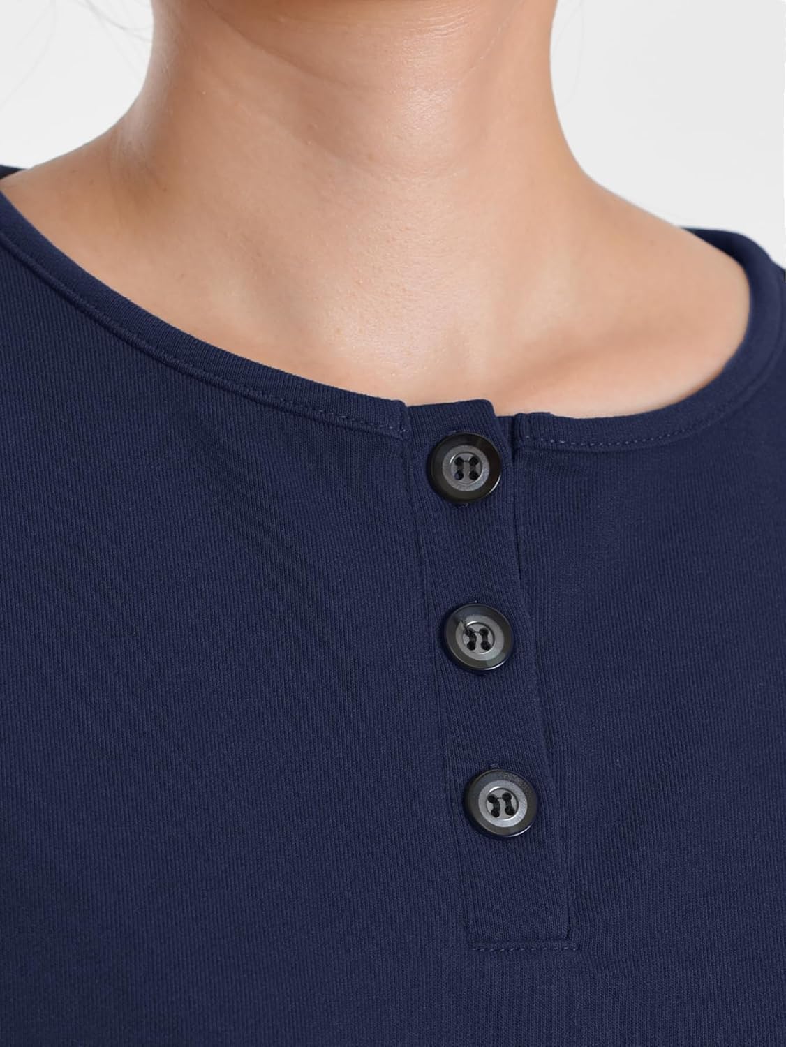 Weintee Women's Petite Sweatsuits Button Down Sweatshirt and Sweatpants Sets Cotton Jogging Suits - Image 4