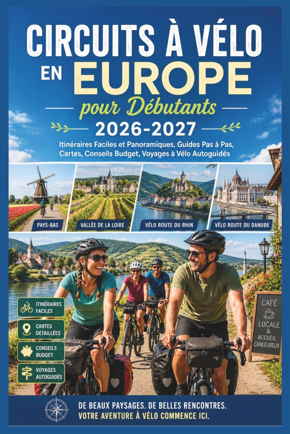 Circuits à Vélo en Europe pour Débutants 2026-2027: Itinéraires Faciles et Panoramiques, Guides Pas à Pas, Cartes, Conseils Budget, Voyages à Vélo Autoguidés