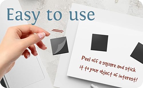 Miniatura 4 de Cuadrados magnéticos magnéticos, 1 hoja de cinta de 70 cuadrados magnéticos (cada uno de 0.787 x 0.787 x 0.079 in), imán en un lado, autoadhesivo en