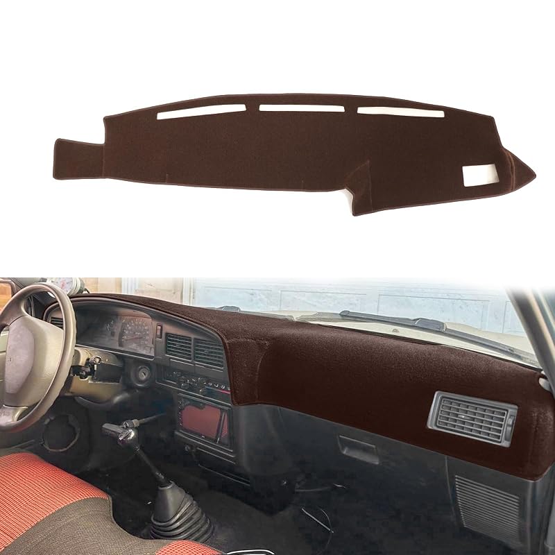 Capa de painel em carpete sob medida para Toyota 4Runner Pickup Truck 1990–1995 marrom BLIBLIUNIT