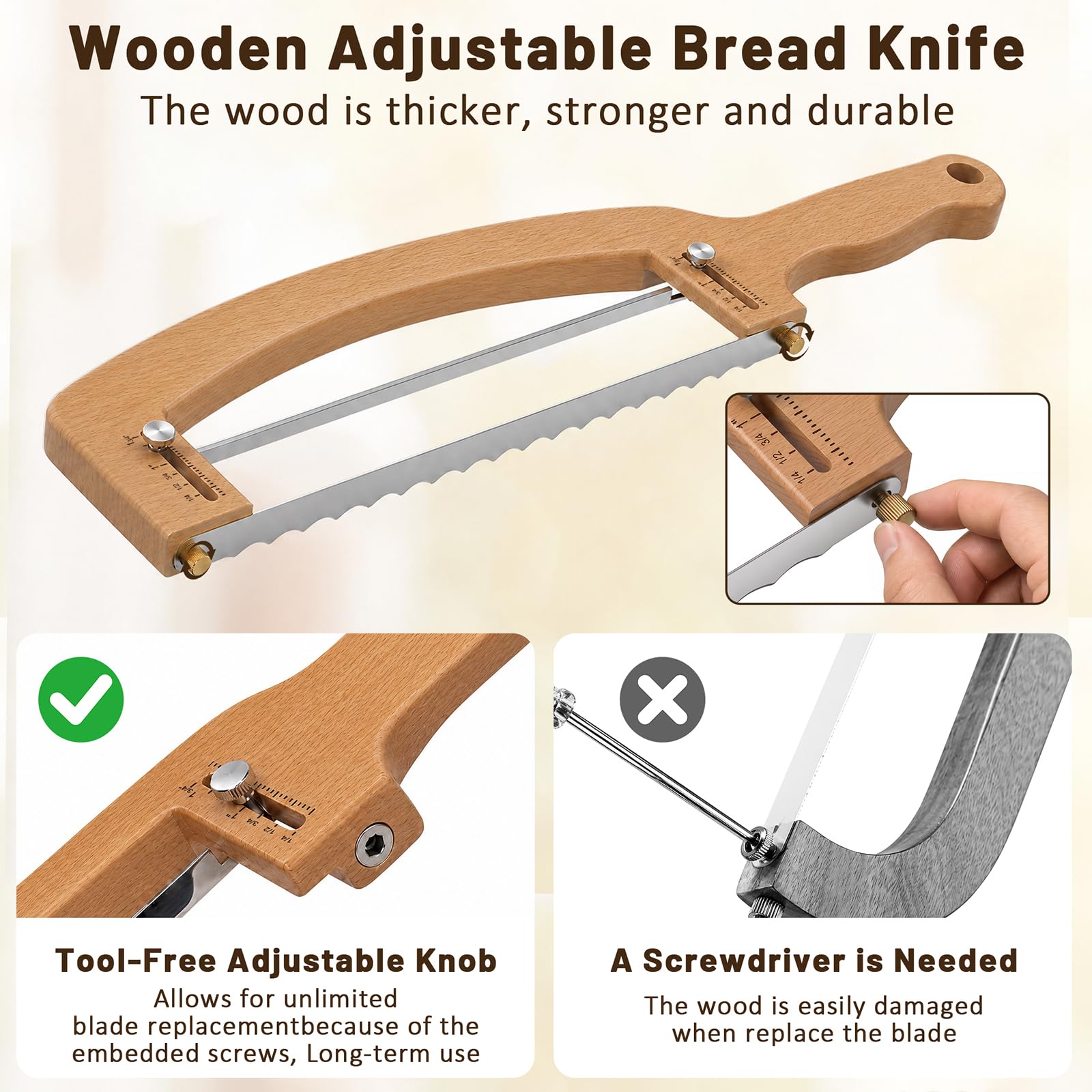TUIKEN Bread Knife - Slice Like a Pro -6