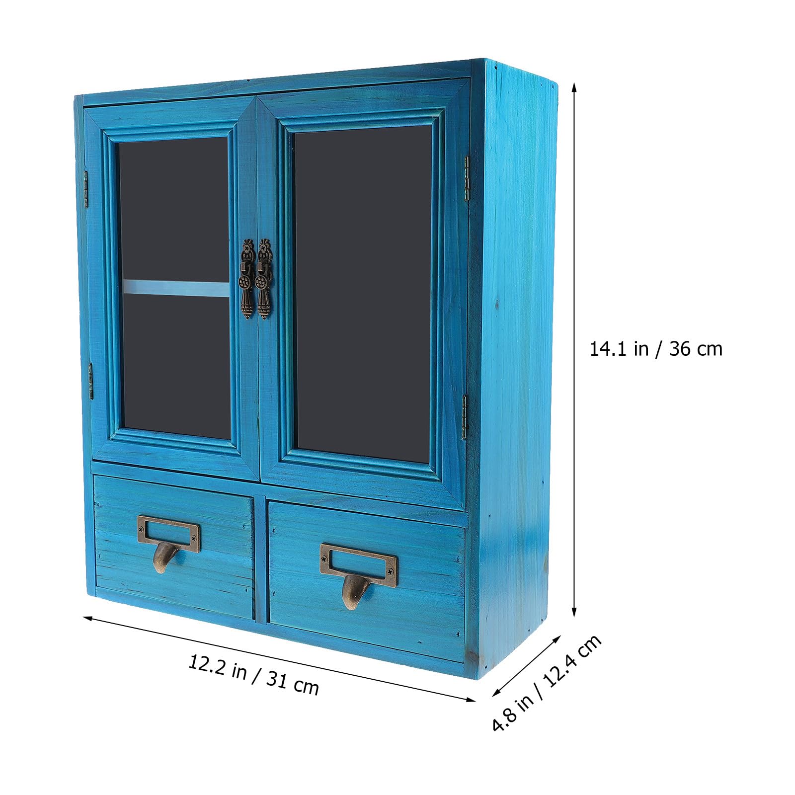 Armario de pared de madera con estantes, ideal para guardar cosméticos en el cuarto de baño y dormitorio, decoración del salón