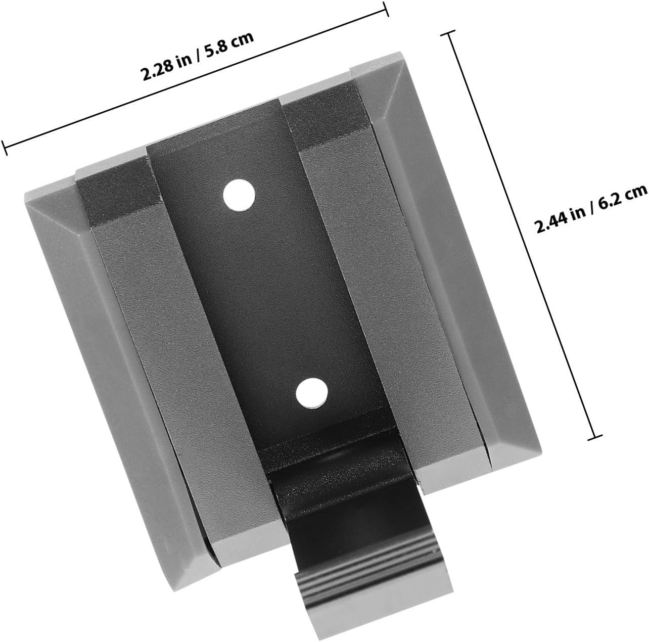 Stainless Steel Folding Hook for Doors and Entryways, Silver Single image 2