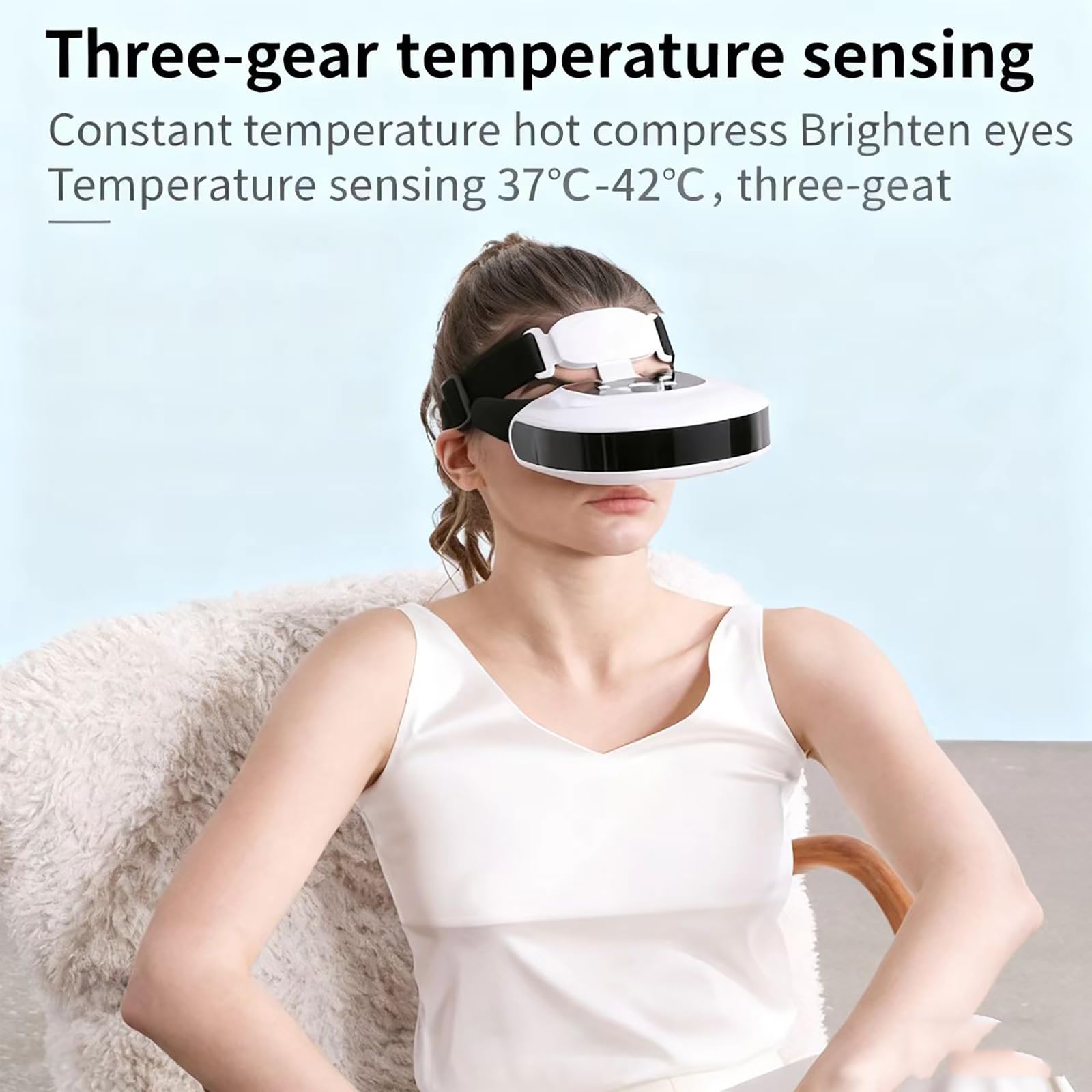 COYEUX Dispositivo per L'allenamento della Vista, 3 modalità, Impacco Caldo a Temperatura Costante, Distanza Interpupillare Regolabile, Simula La Distanza di Visione Ultra Lontana, per Studenti