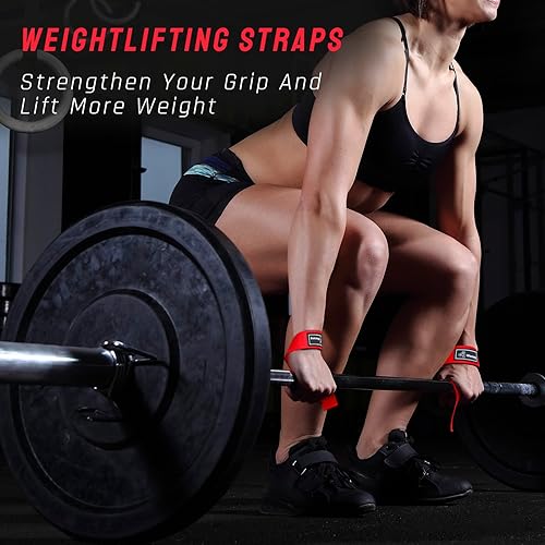 Miniatura 3 de Wiexiang Juego de 8 almohadillas para pesas para sentadillas, 1 almohadilla de empuje de cadera, 2 correas de elevación, 2 correas de tobillo para