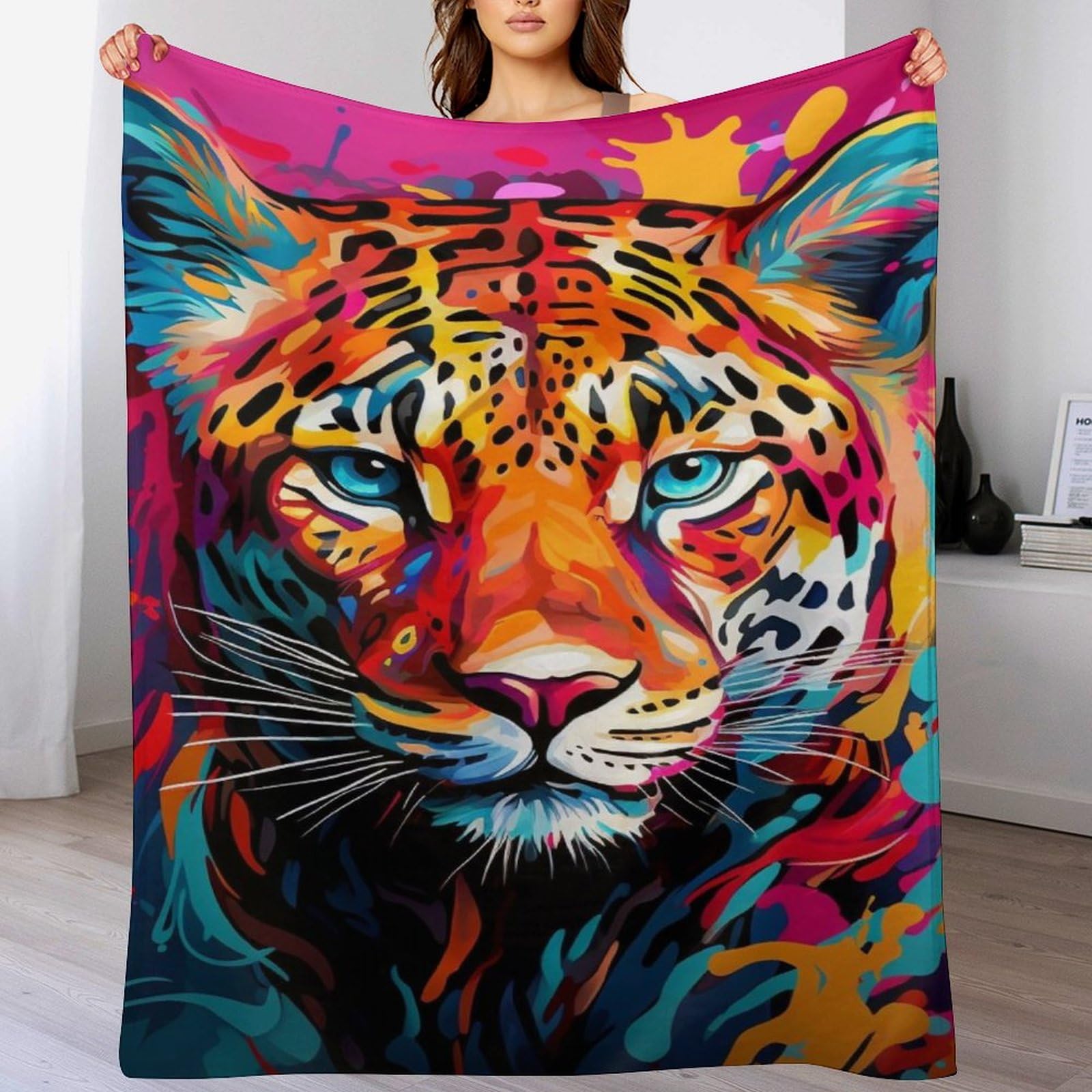 Couvertures polaires en tigre pour des soirées canapé cocooning