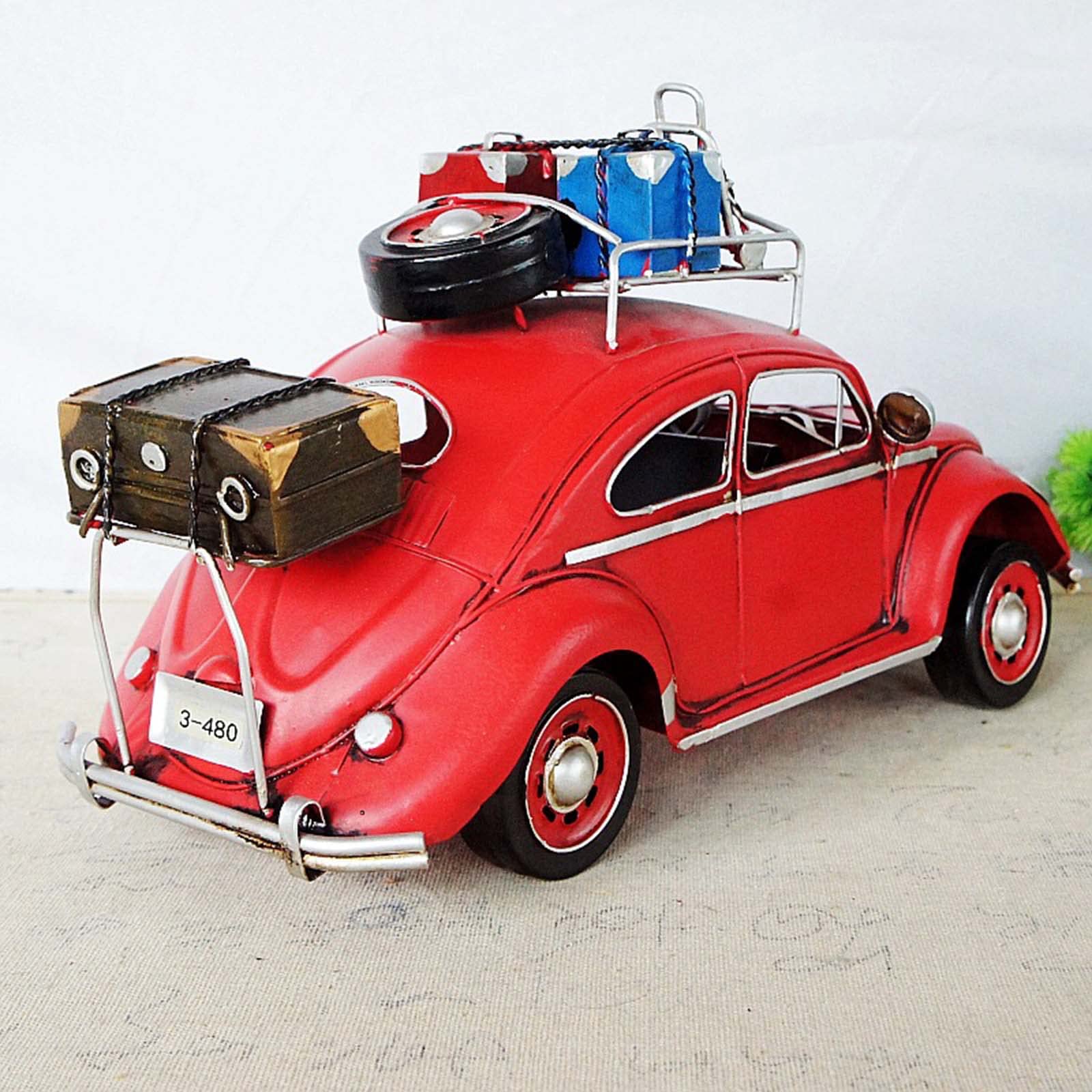 Arte del Ferro Vecchio Modello Auto d ' Artigianato Ornamento da Tavolo Collezione Giocattoli per Bambini Regalo Artigianato in Metallo Auto Classica retrò Fatta a Mano Macchinine da