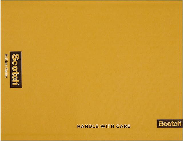 Scotch Bubble Mailer, 24 x 34 cm, tamanho #4, pacote com 10 (7974)