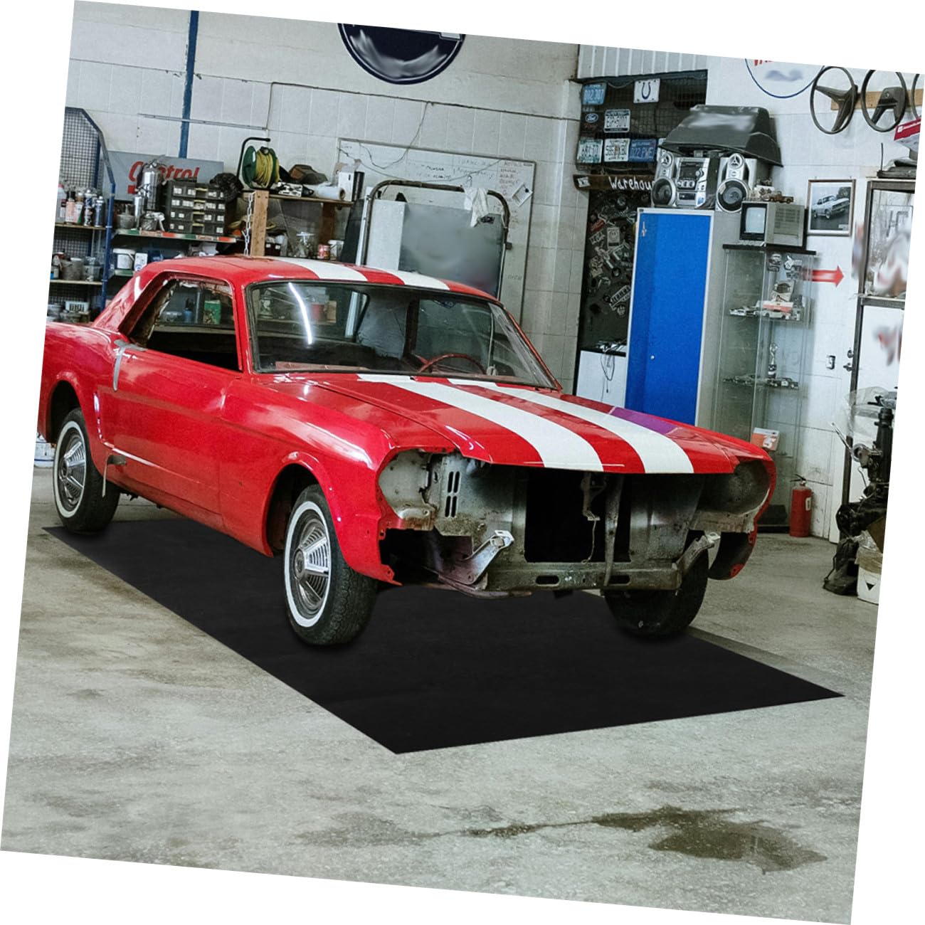 Ölabsorbierende Waschbare Garagenbodenmatte 36x72cm Aus Robustem Material rutschfest Für Auto Und Werkstatt Zum Schutz Vor Ölflecken