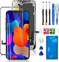 Vista 25 de para iPhone 15 Plus Reemplazo de pantalla de 6.7 pulgadas, ensamblaje frontal de pantalla táctil LCD digitalizador 3D con sello