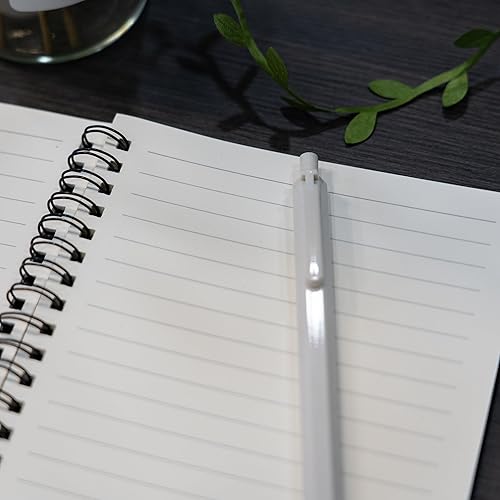 Miniatura 7 de Ykimok Paquete de 3 cuadernos con rayas universitarias, cuaderno de espiral de cubierta negra suave, bloc de notas de notas, cuaderno de bocetos,