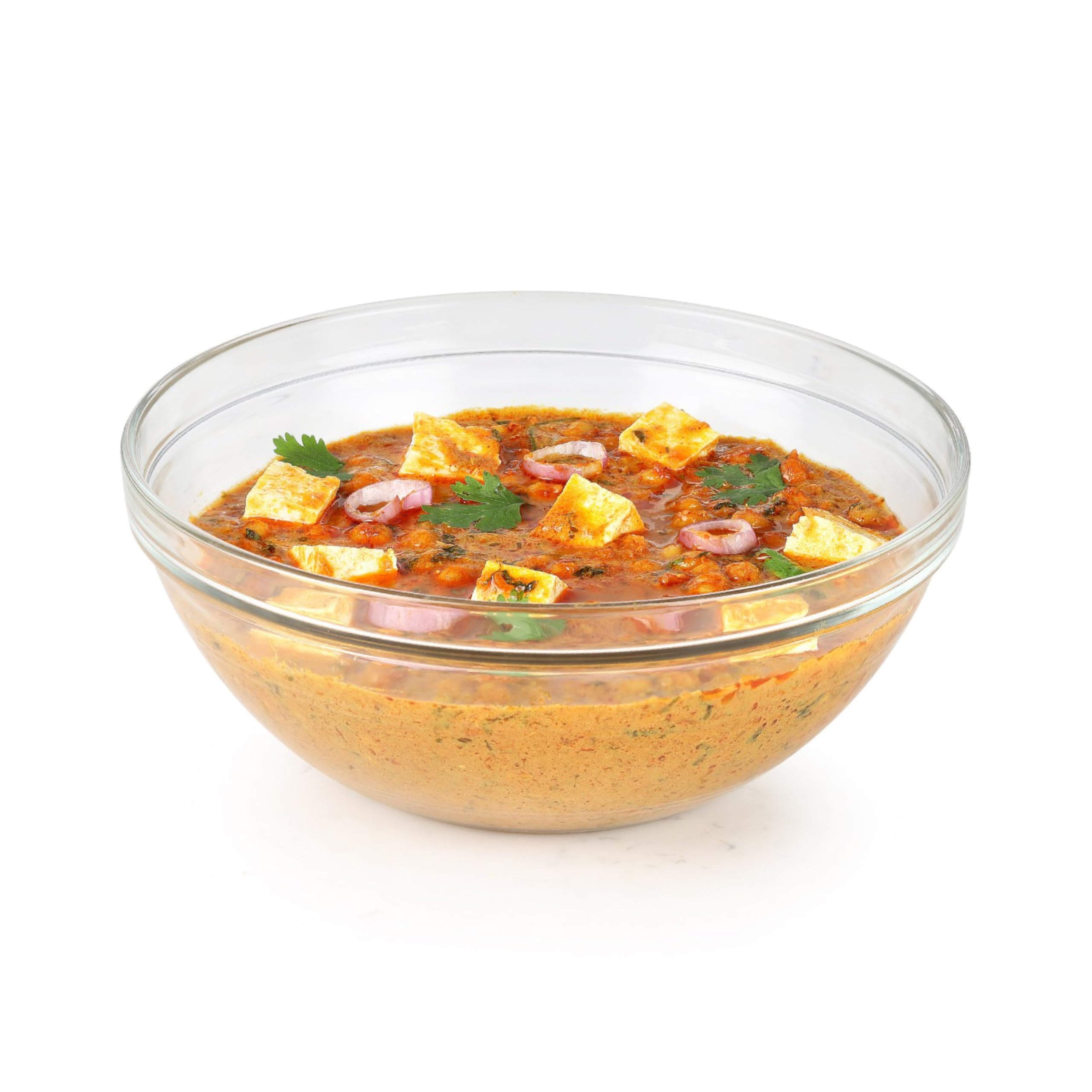 CELLO Zenith Round Stack Bowl 1 Litre 17 cm | Clear Glass Bowl for Mixing Storing and Serving-image-3