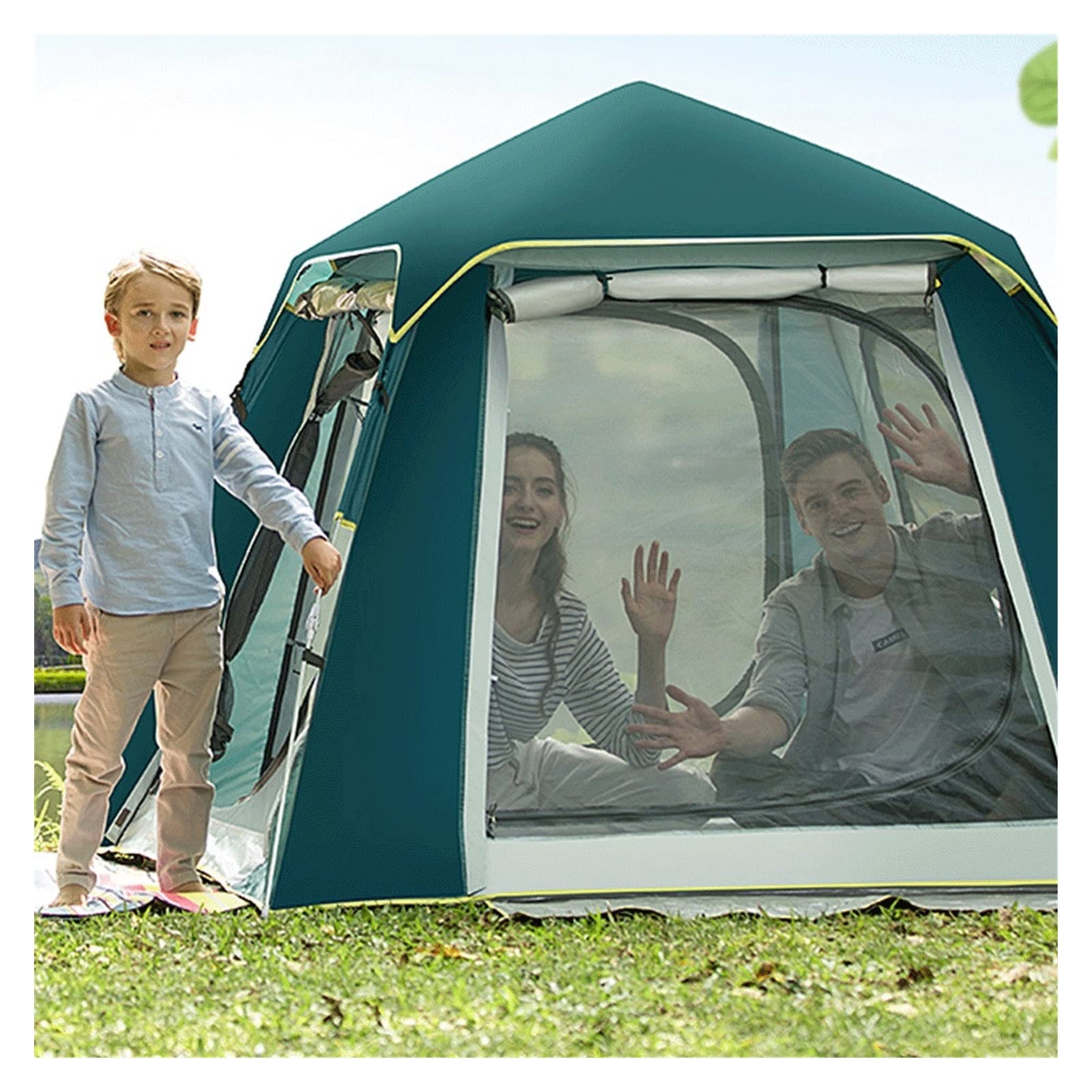 Toilettenzelt Pop Up Zelt, Outdoor-Zubehör, Camping, Verdickung, Ultraleicht, Automatisch, Schnell Zu Öffnen, Kompletter Satz Regenfester Outdoor-Campingausrüstung