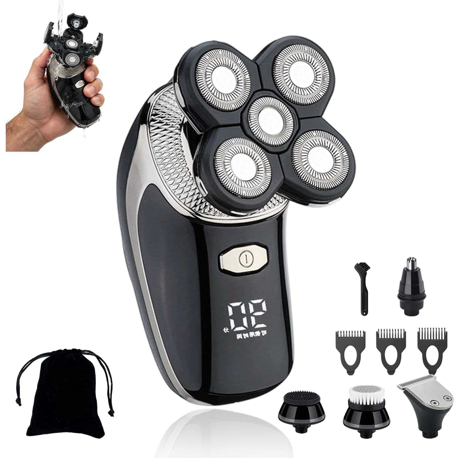 Bennii Rasoio Corpo, Bennii Butt Shaver Pro Corpo, Ricarica Impermeabile a 360°, Con Rifinitore per Peli Del Naso, Benniirasoio Intimo Testa Ecorpo, Portatile E Adatto per Viaggi Piacere