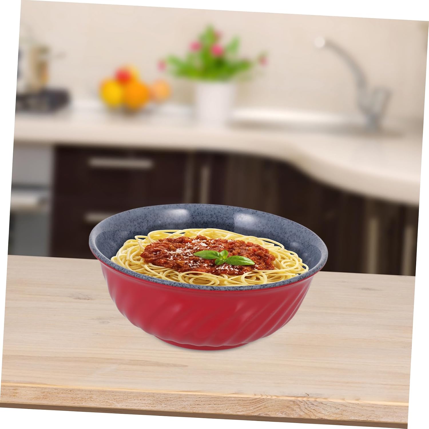 Amosfun Creative Faux Ceramic Ramen Bowl for Instant Noodles and Candy image 5