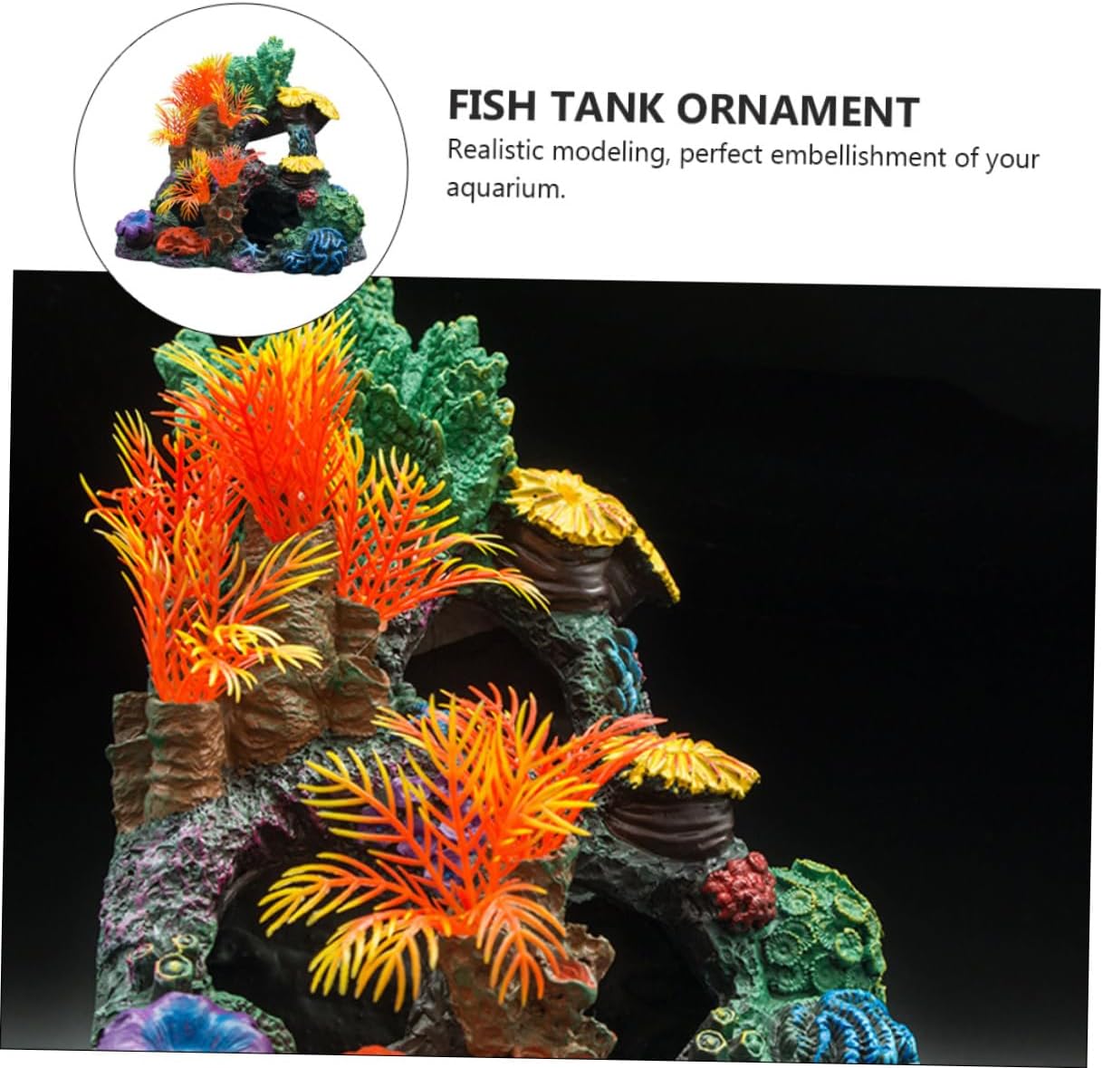 Angoily 1pc Coral Aquarium Ornament Assorted Landscape Decor for Fish Tanks Realistic Coral Decoration for Aquascaping and Creating Vibrant Underwater Environment