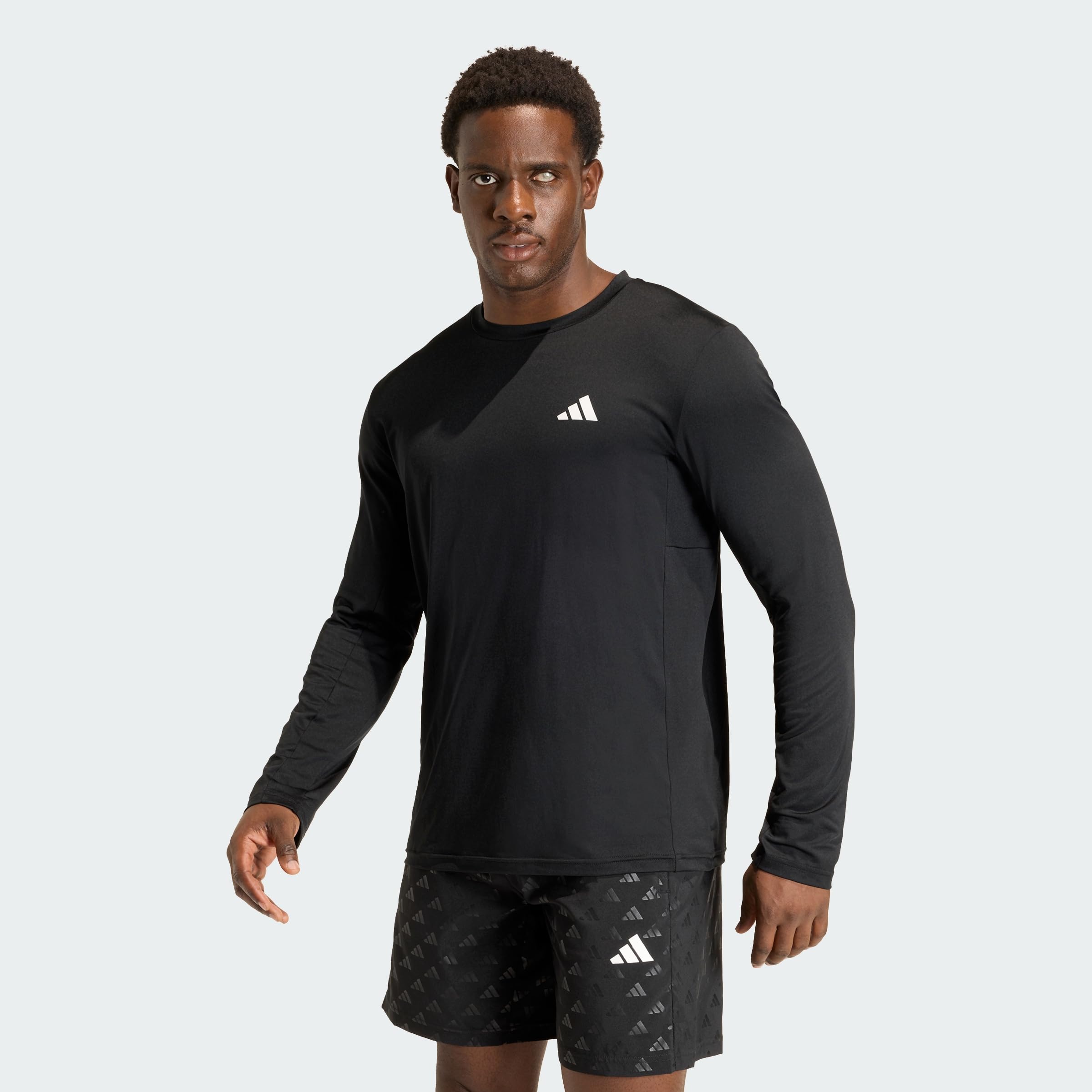 adidas Men's Workout Essentials Flex Longsleeve Shirt, Black, M