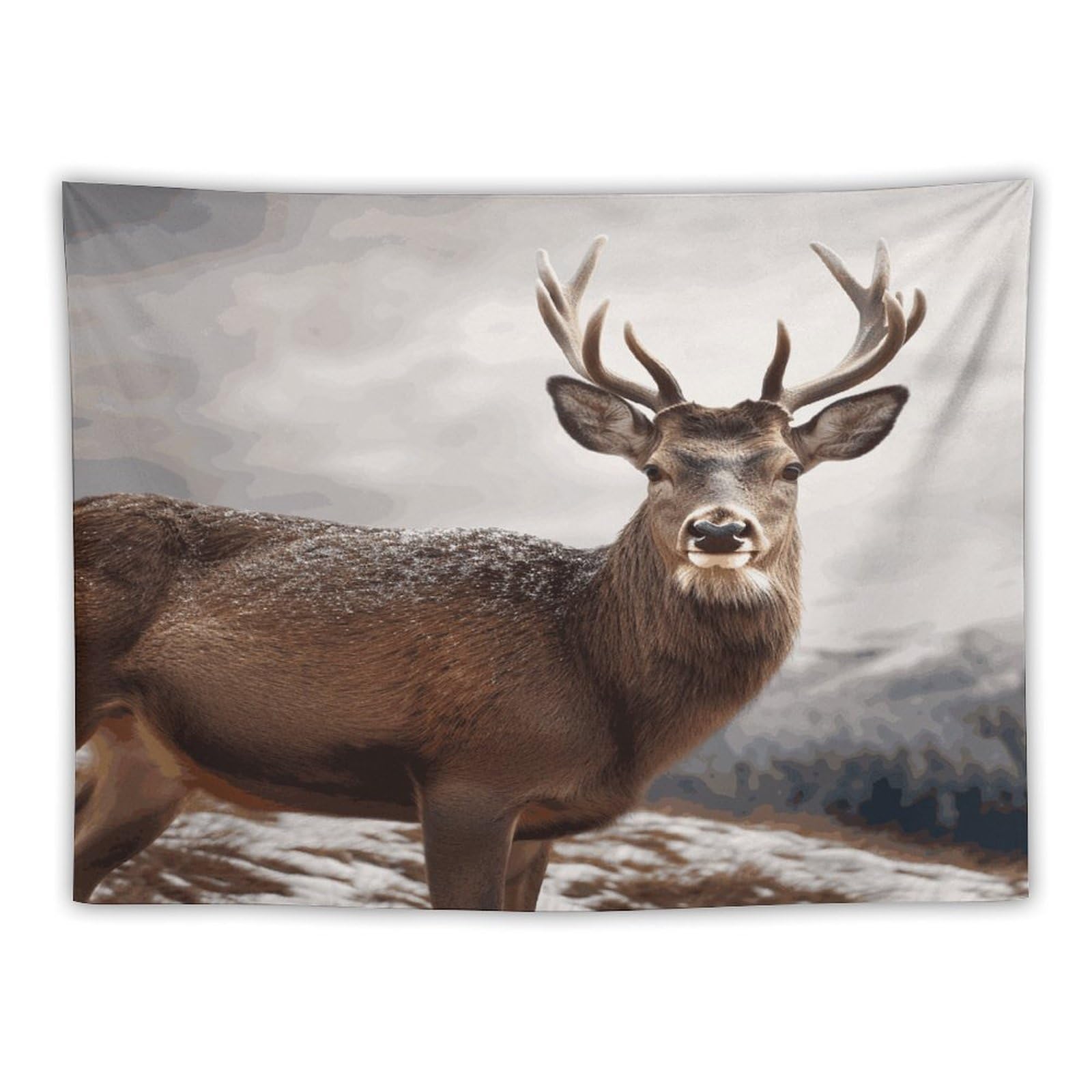 LDGSUPH Wild Animals Deer Tapestry Wall Hanging Decor Anti-fading Aesthetic Wall Tapestries Fashion Wall Blanket Decor Modern Wall Art Tapestry for Bedroom Home Decor 30"x40"