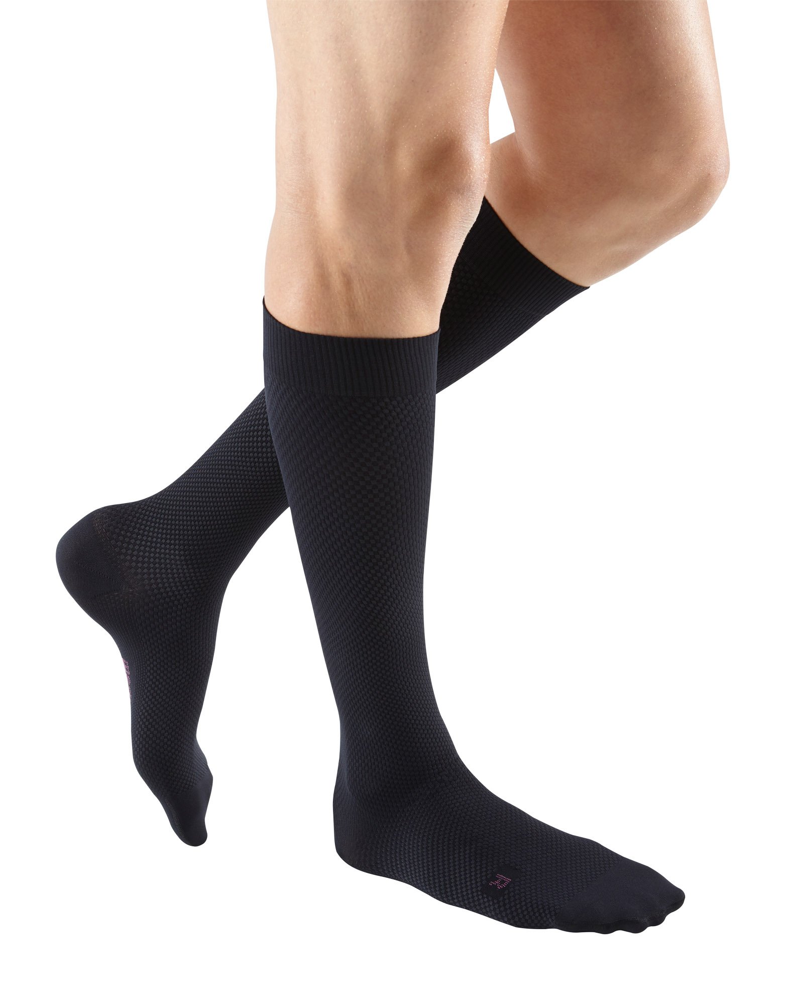 medivenfor Men Select, 20-30 mmHg – Closed Toe, Knee High Compression Stockings, IV-Tall, Black