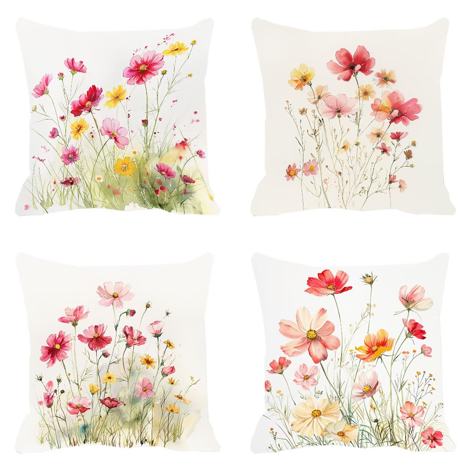Housse de coussin extérieur imperméable 60x60 rose pour sublimer votre salon de jardin
