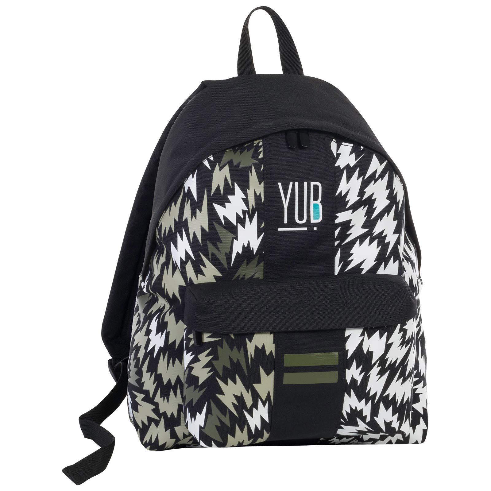 Zaino American, Unisex - Kids and Teens YUB Backpack, Black, One Size -