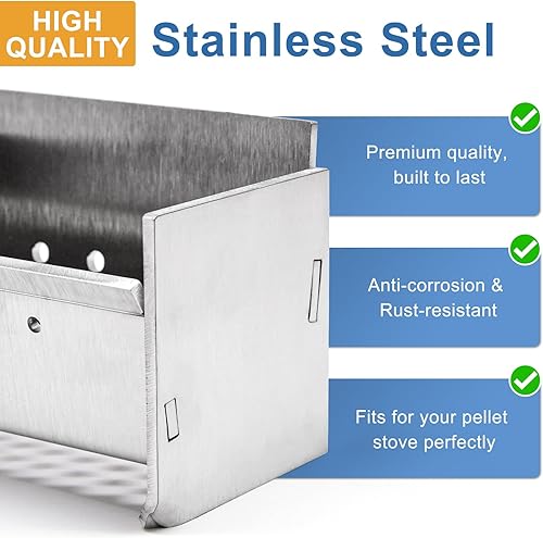 Miniatura 3 de Criditpid Repuesto 99300170 para Avalon Newport Bay, Avanti, estufa de pellets 900, olla de fuego de acero inoxidable para Lopi Pioneer Bay,