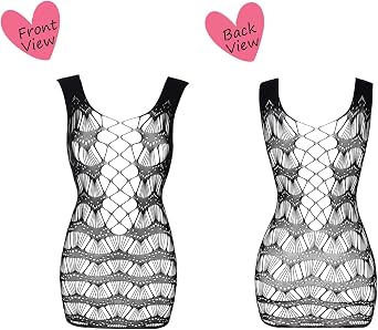 Women's Fishnet Lingerie Lace Stockings Bodysuits Mesh Babydoll for Women