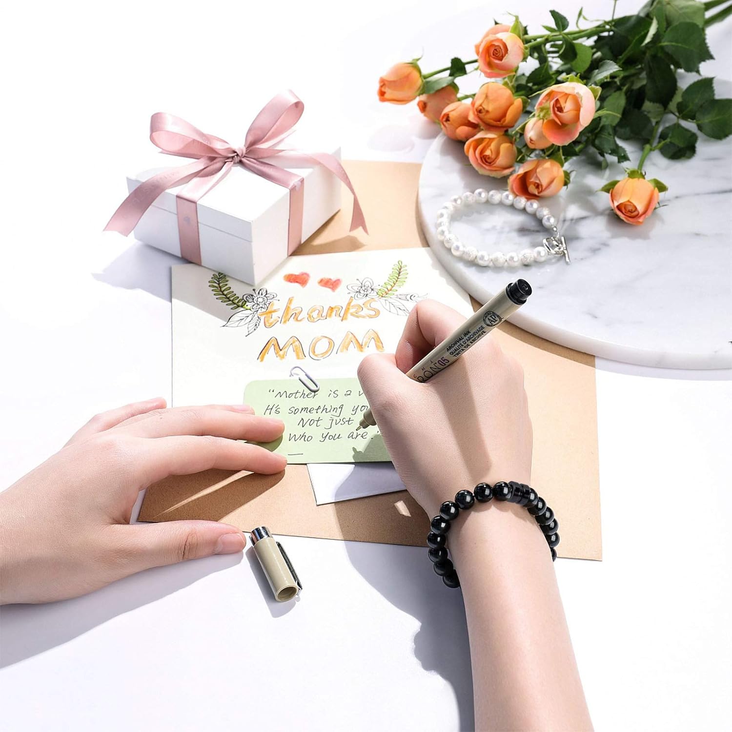 UNICRAFTALE 5pcs 6.5mm Parachute Cord Bead Stainless Steel Column Beads Grooved Spacer Large Hole Beads Gunmetal Loose Charms Lanyard Beads for Knives Pendant - Image 7