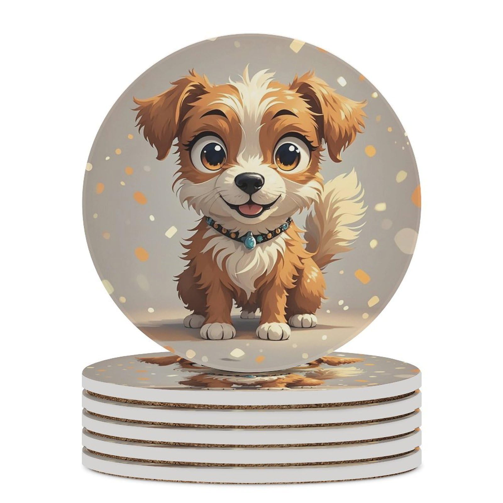 Dessous de verre chien adorable pour égayer vos pauses café et apéritifs entre amis