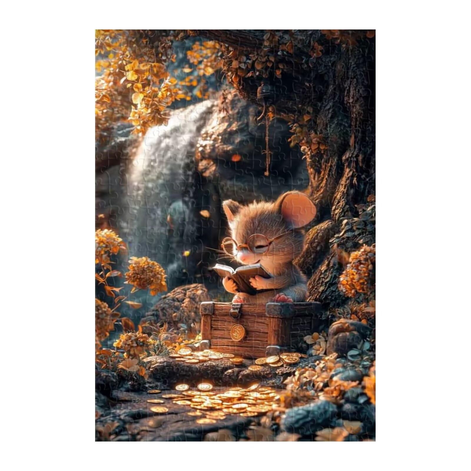 Puzzle 1200 Pezzi, Topo Animale Cascata Puzzles, Puzzle Impossibile Gioco Logici Sfida Difficile Puzzles 1200 Pezzi per Adulti