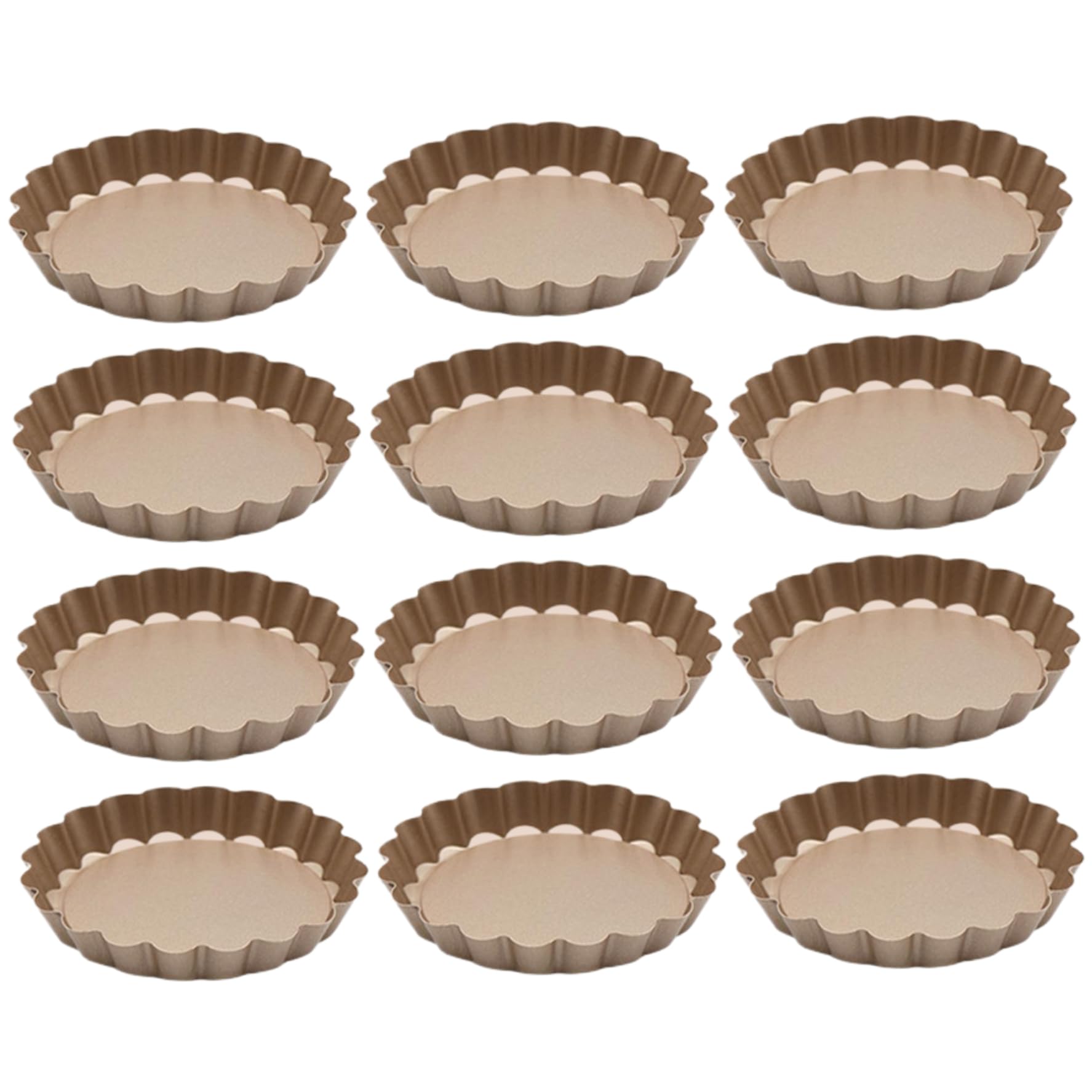 Mini-casseroles à tarte de 3 pouces en acier moules antiadhésifs pour gâteaux et cuisson