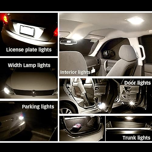 Miniatura 4 de AOICANKI Bombillas LED T10 921 194 168, superbrillantes 3014 42-SMD de repuesto LED de 12 voltios para caravana, remolque, barco, maletero, domo,