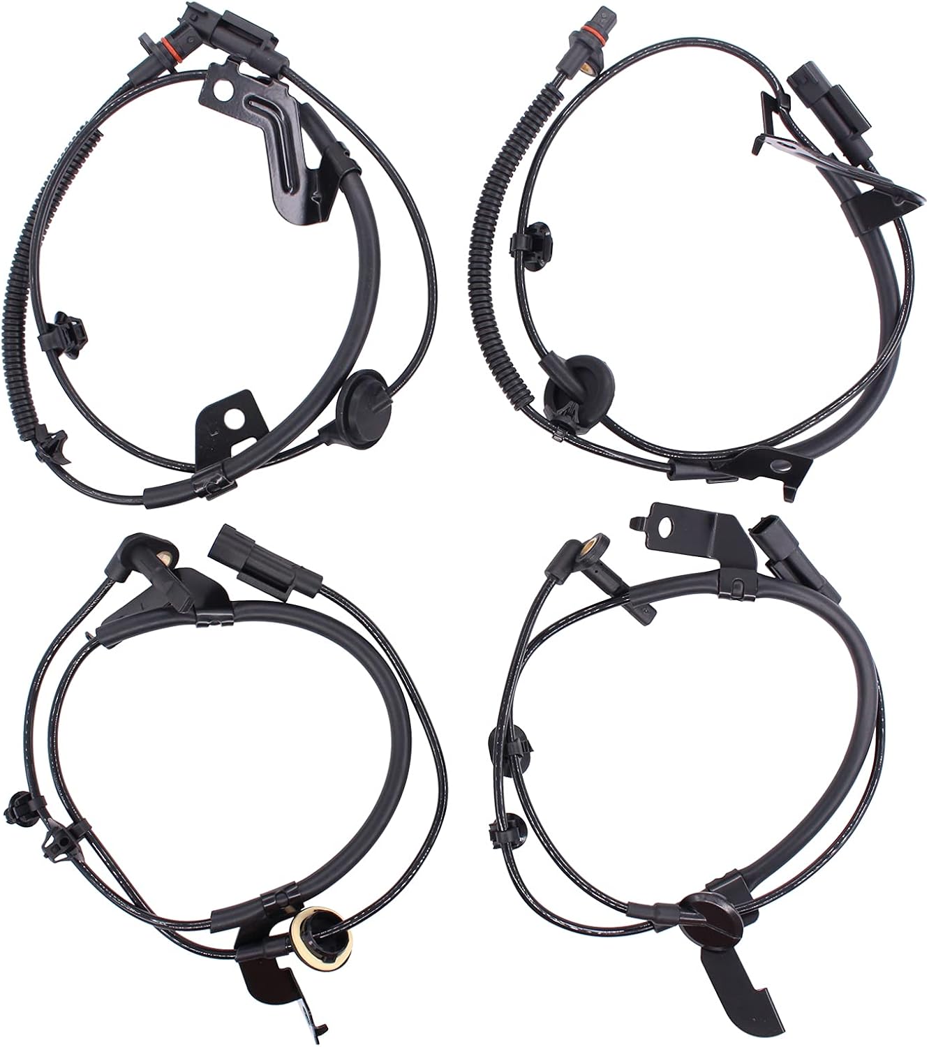 NewYall Front Rear Left Right ABS Wheel Speed Sensor for Dodge Caliber 2007-2012 for Jeep Compass Patriot 2007-2016 Driver and Passenger Side ALS2084 ALS2088 ALS2086 ALS1819 4pcs