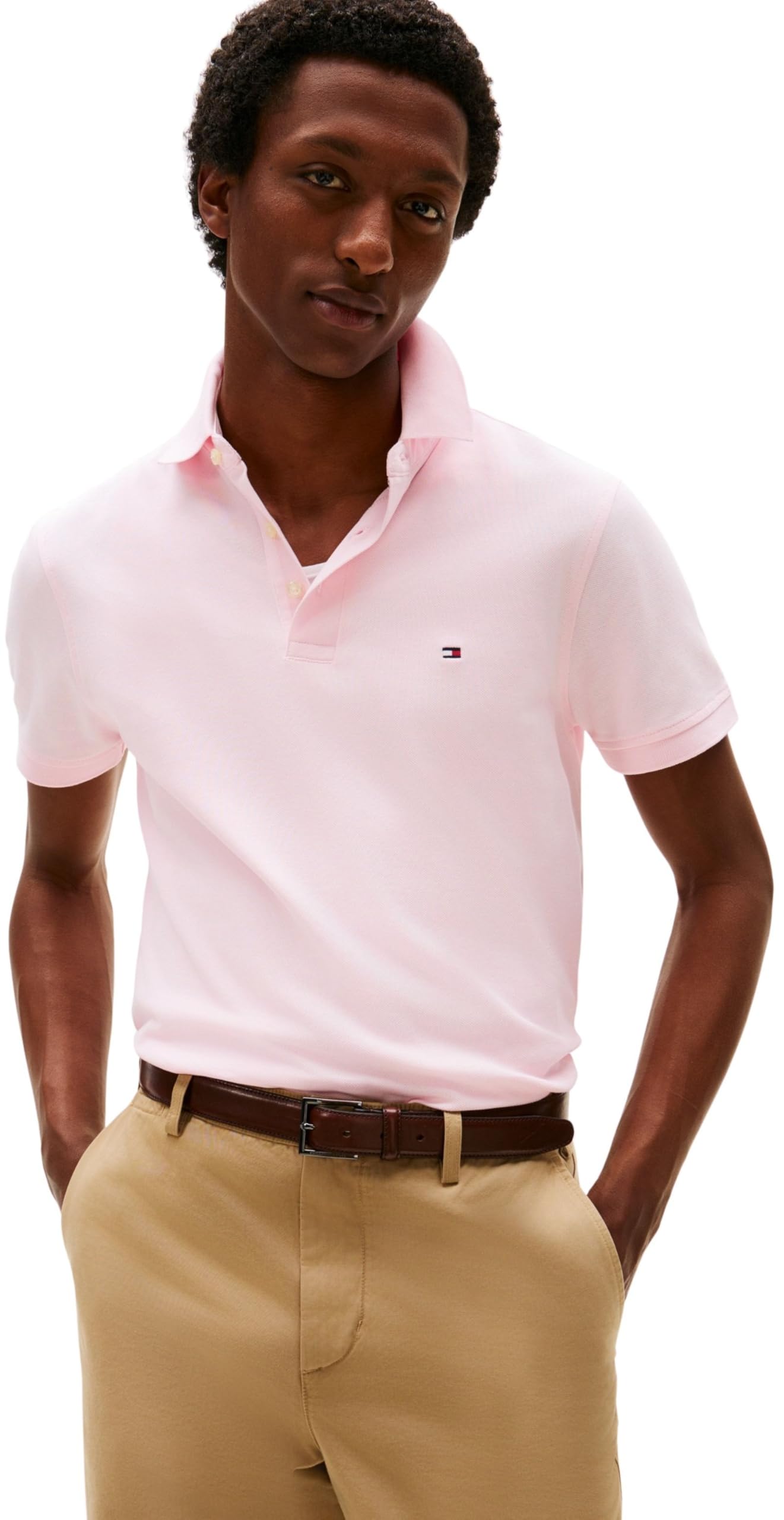 Tommy Hilfiger Herren Poloshirt Kurzarm 1985 Slim Slim Fit