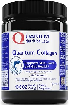 QNL Quantum Collagen - Sustainably Sourced Hydrolyzed Marine Collagen - Gut Health Supplement for Women & Men - Offers Joint Support - 7 oz