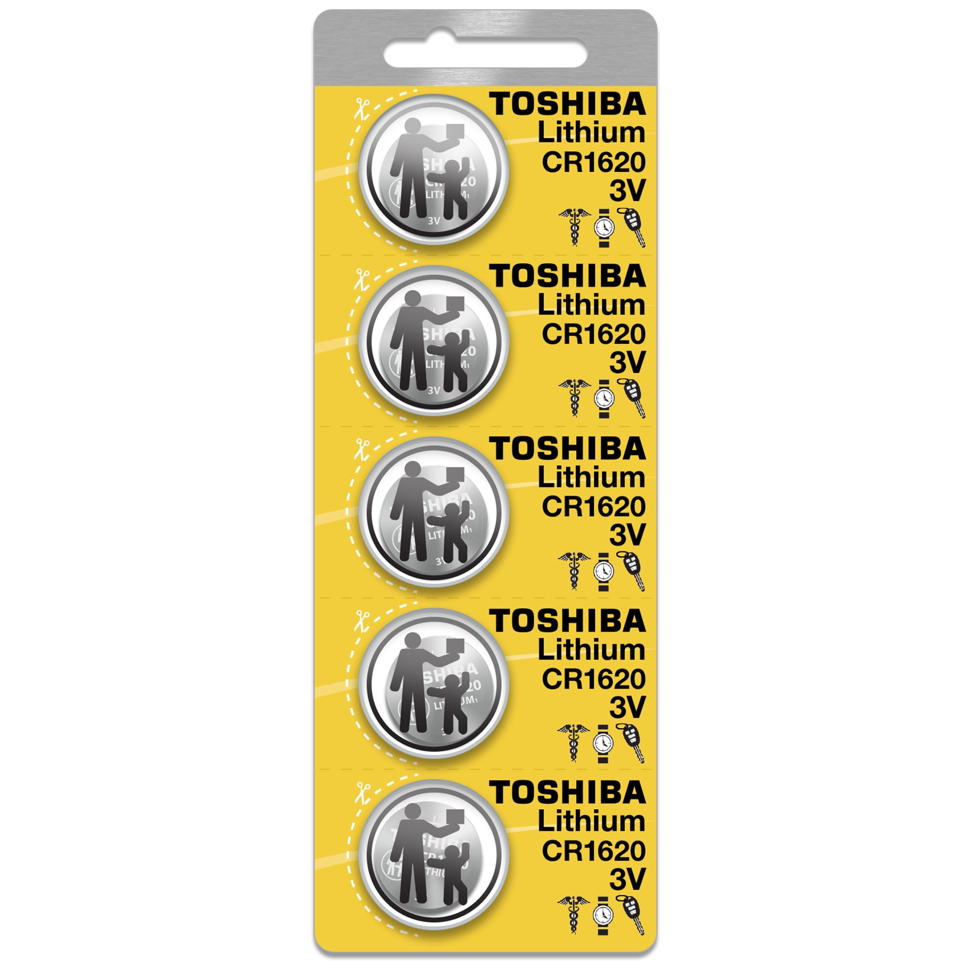 Amazon.com: Toshiba CR1620 3V Lithium Coin Cell Battery Pack of 5