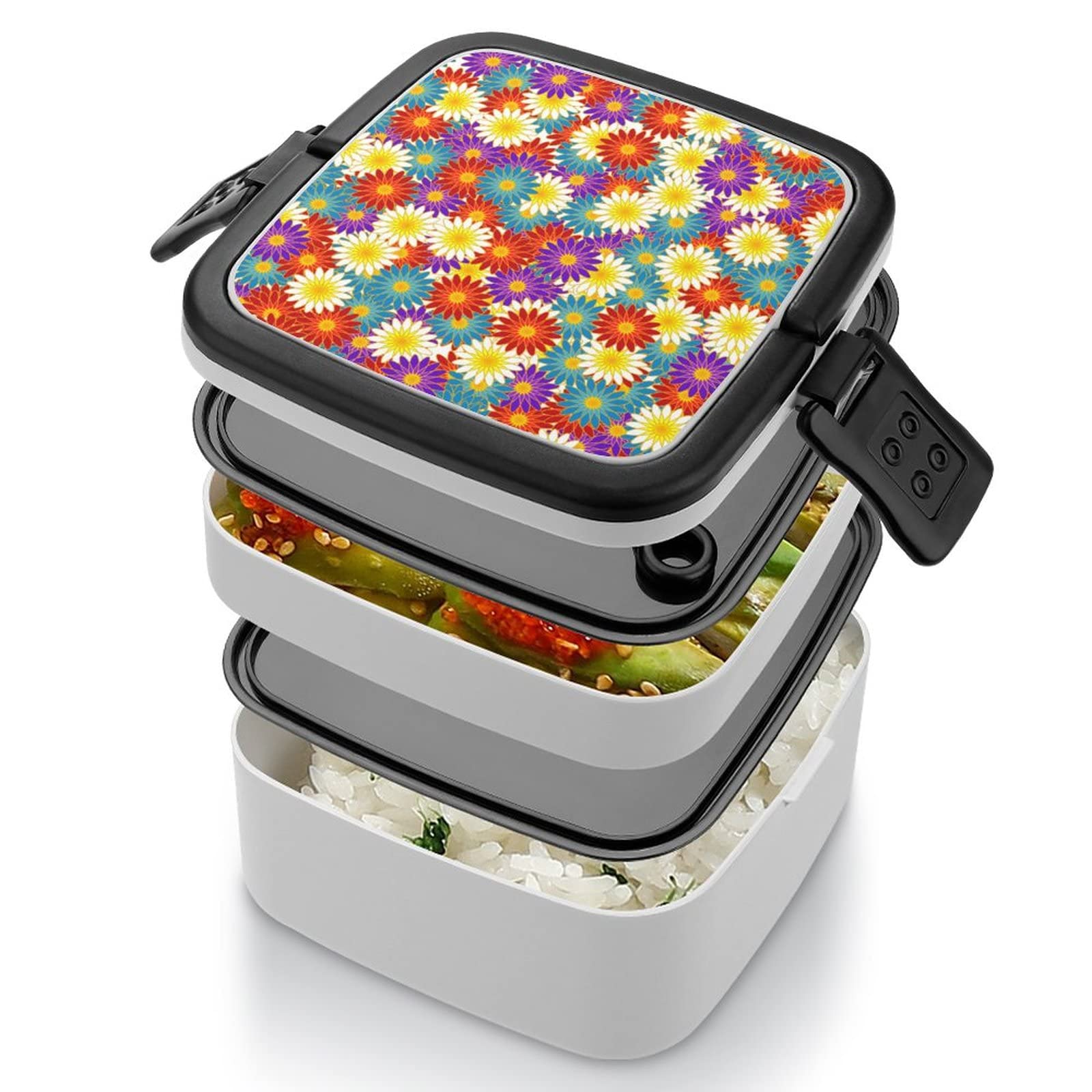 Amazon | 菊の花柄 弁当箱 大容量 1000ml 二段 お弁当箱 おべんとう箱