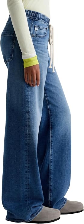 AG Jeans Adria Cinched Low Rise Wide Leg