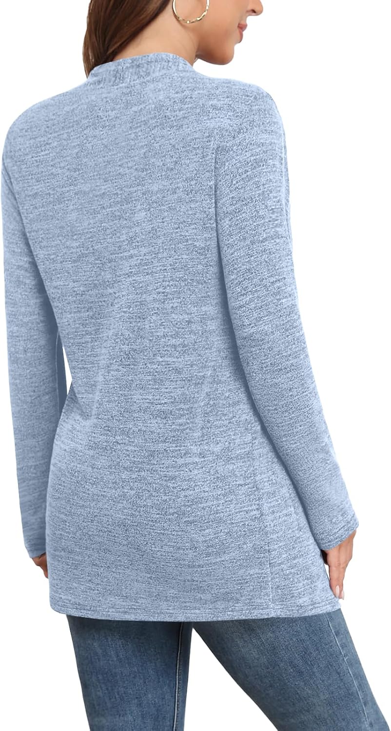  Women Lightweight Cardigan Long Sleeve Open Front with Pockets S-3XL thumbnail