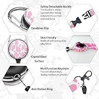 Vista 51 de Giancomics Black ID Badge Holder with Lanyard, Lanyards for ID Badges with Badge Reel Retractable Heavy Duty, Lanyard with ID Holder Keychain Clip