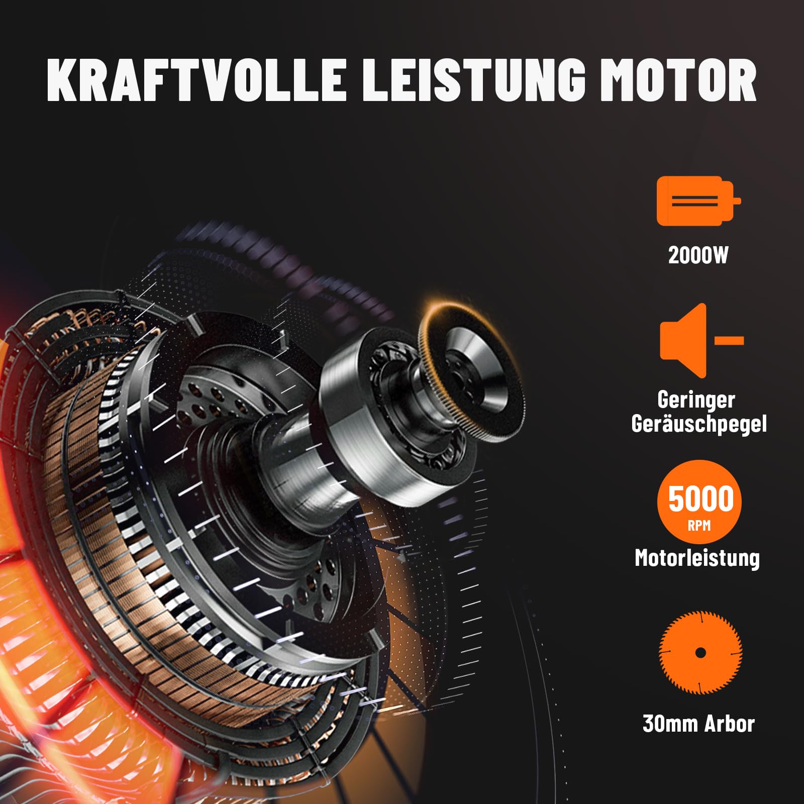 DOVAMAN DTS02M Tischkreissäge, 98% Staubabsaugrate, 2000W mit 216mm Sägeblatt, Sanftanlauf-Technologie, 0-45° Gehrungsschnitt, 45-60mm Schnitttiefe, Mini Tischkreissäge Ideal für Holzarbeiten & DIY