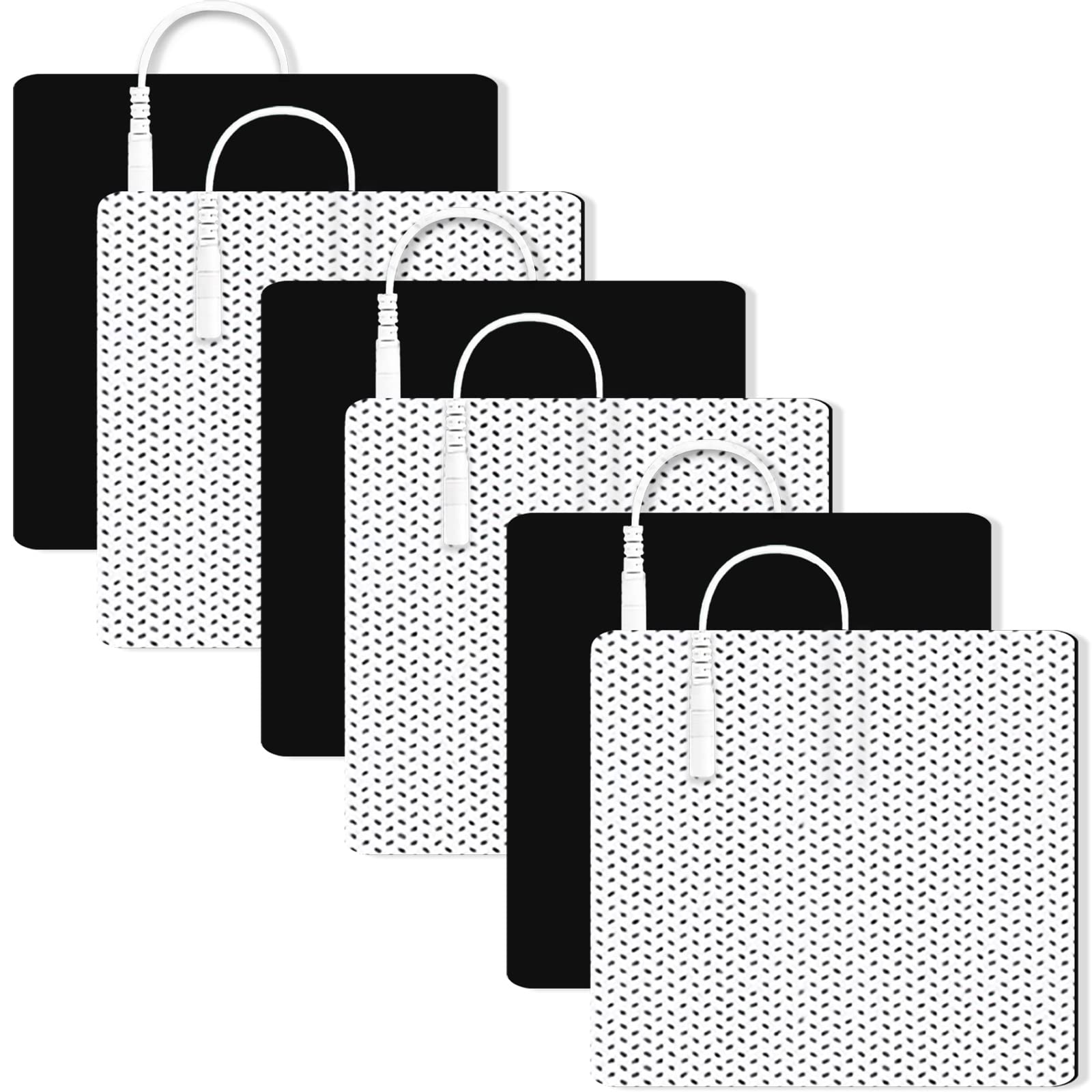 4X4" Large TENS Unit Replacement Pads for Waist and Lower Back Pain Relief Thicked TENS Unit Pads Self-Adhesive Electrode Pads Compatible with TENS 7000, AUVON TENS- 6 PCS